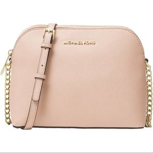 Michael Kors Light Pink Crossbody Bag with Gold
